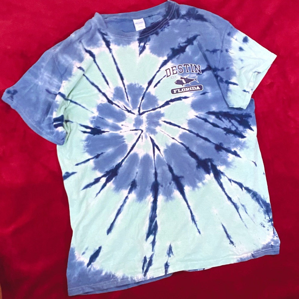 Destin Florida Tie Dye T-Shirt Size L